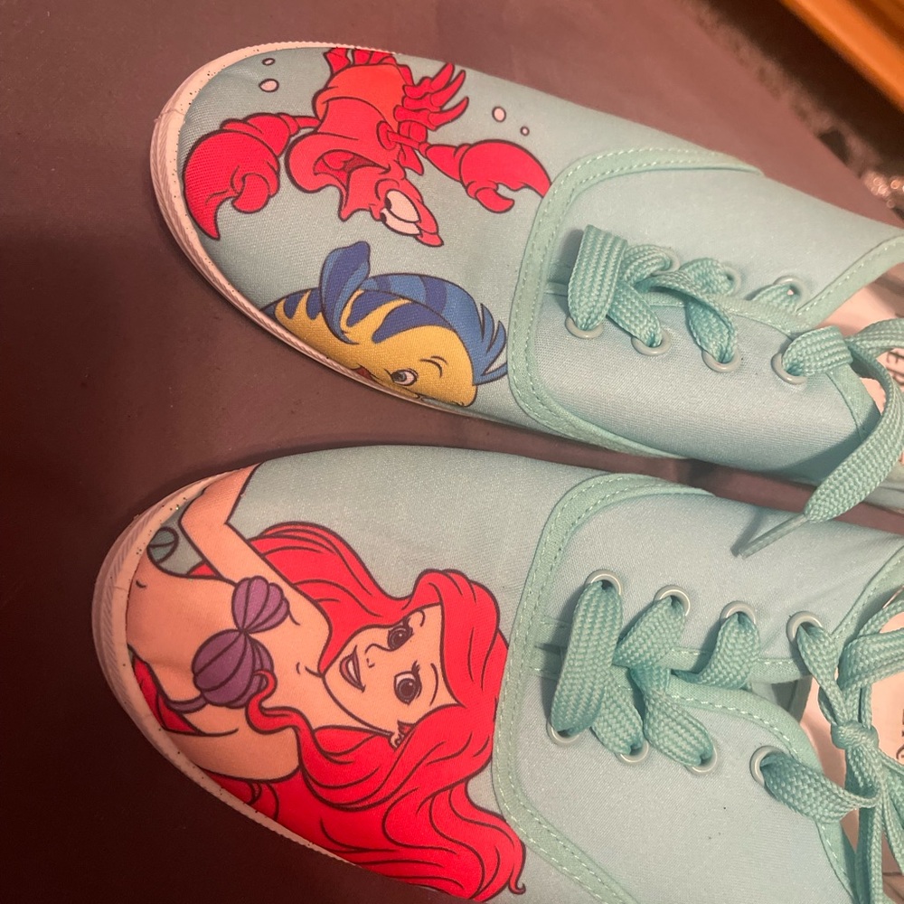 Hot Topic Ariel Character Sneakers - Light teal blue